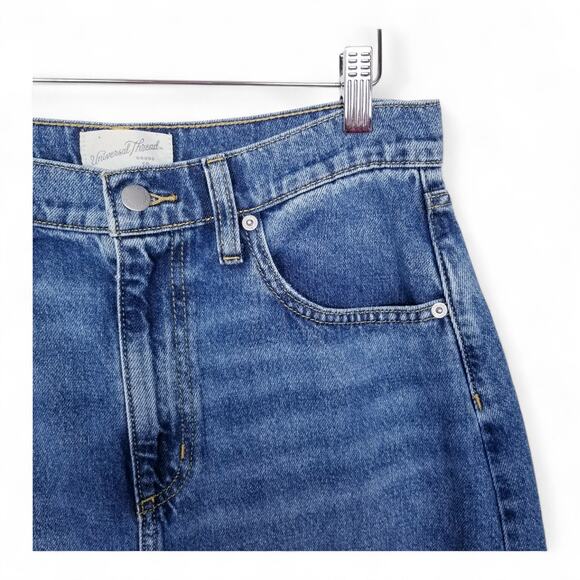 UNIVERSAL THREAD GOODS INC. Denim Skirt Maxi High Slit Back Cotton/Lyocell  - 8 - Picture 2 of 10